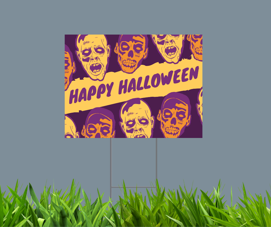 Ghouls Halloween Yard Sign