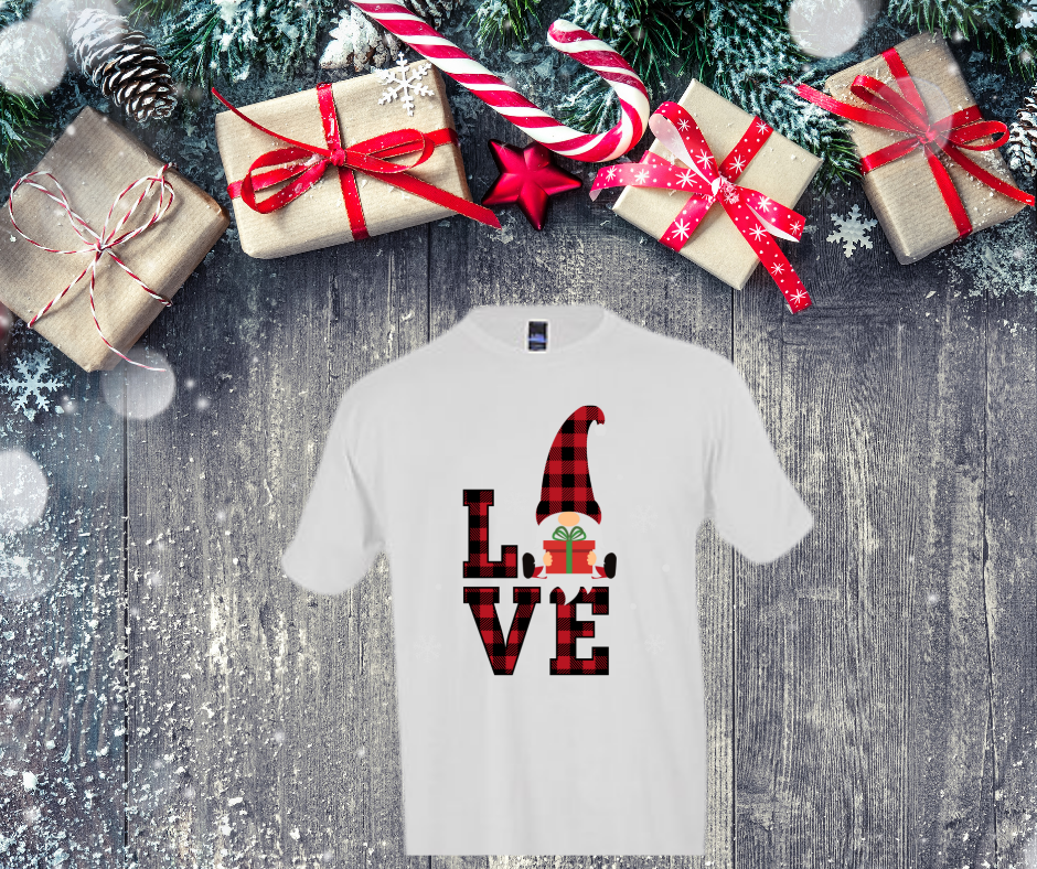 Christmas Gnome T-Shirt: Love Christmas T Shirt