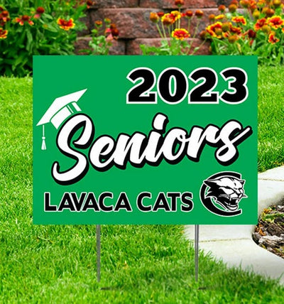 Graduate 2023 Yard Signs with Name &  Colors to choose.