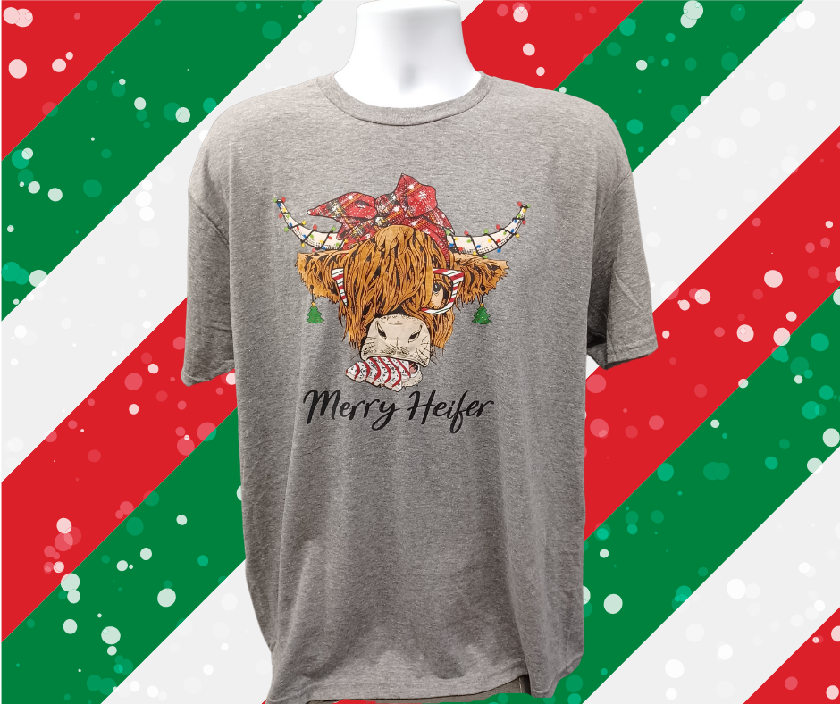 Merry Heifer Christmas T-Shirt