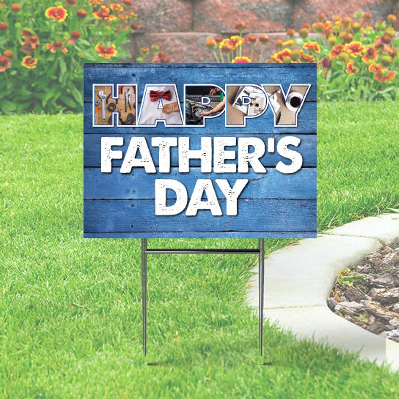 Father's Day Yard Sign with Tool Theme